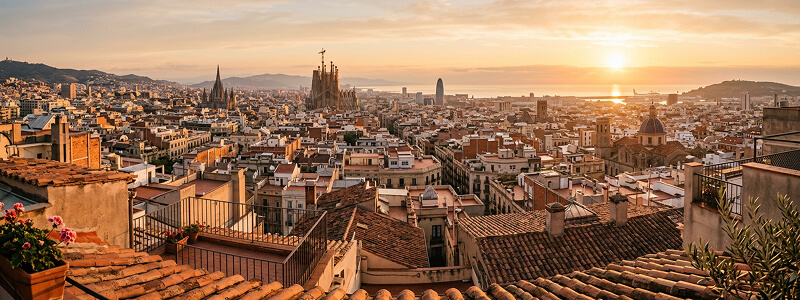 Barcelona rooftops